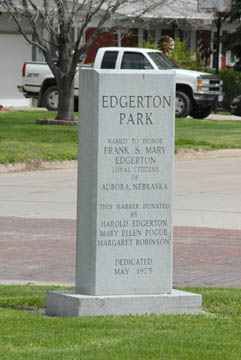 Edgerton Park Sign