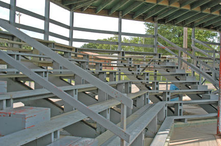 Falls City 
Baseball grandstand closeup